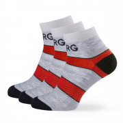 Дамски чорапи Warg Trail Low Wool 3-pack сив/червен SvSedaCernoRedCerna