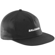 Шапка с козирка Salomon Cap Flat черен DEEP BLACK