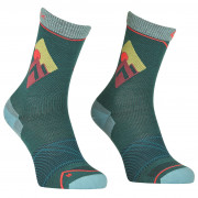 Дамски чорапи Ortovox Alpine Light Comp Mid Socks W тъмно зелен