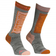 Дамски чорапи Ortovox Free Ride Long Socks W сив/оранжев