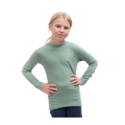 Детска функционална тениска Sensor Merino DF Logo Up Basil Green