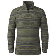 Функционална мъжка тениска Smartwool M Classic Thermal Merino Base Layer 1/4 Zip тъмна каки WINTER MOSS SUMMMIT SOUL