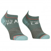 Дамски чорапи Ortovox Alpine Light Low Socks W сив/зелен