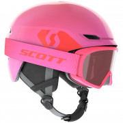 Детска ски каска Scott Combo Helmet Keeper 2 + brýle Jr Witty розов HighSeePink