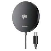 Безжично зарядно устройство Swissten MagPuck черен