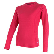 Дамска тениска Sensor DF Merino wool дълъг ръкав magenta