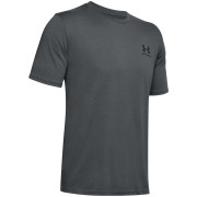 Мъжка тениска Under Armour Sportstyle Left Chest SS тъмно сив PitchGray/Black