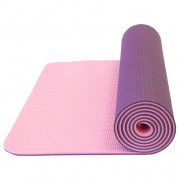 Подложка Yate Yoga Mat с два слоя TPE тъмно лилав/розов