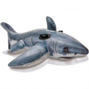 Надуваема акула Intex White Shark RideOn 57525NP сив