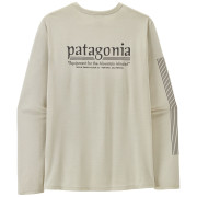 Мъжка тениска Patagonia M's L/S Cap Cool Daily Shirt - Hut Tripper бял Dyno White
