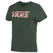 Дамска тениска Vans Wm Flying V Crew Tee зелен Thyme