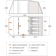 Семейна палатка Vango Lismore TC 450 Package