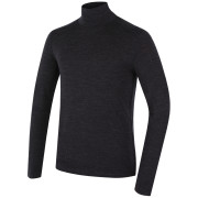 Мъжко поло MOOA MerinoSilk Collar 160 черен black melange