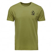 Мъжка тениска Black Diamond M Boulder Ss Tee зелен