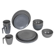 Комплект прибори Bo-Camp Tableware 100% Melamine Stone