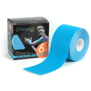 Кинезио тейп лента BronVit Sport Kinesio Tape classic 5 cm x 6m светло син