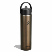 Термос Hydro Flask 24 Oz Lightweight Wide Flex Straw Cap кафяв OBSIDIAN