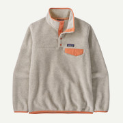 Дамски суитшърт Patagonia W's LW Synch Snap-T P/O бежов Oatmeal Heather w/Heirloom Peach