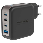 Адаптор Swissten GaN Travel Charger 100W 3X USB-C PD + USB-A