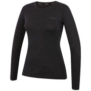 Дамска тениска MOOA MerinoSilk 160 long черен black melange