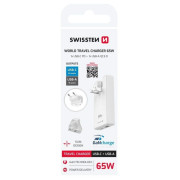 Адаптор Swissten World Travel Charger 65W GaN USB-C + USB-A