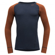 Функционална мъжка тениска  Devold Duo Active Merino 205 Shirt син/оранжев