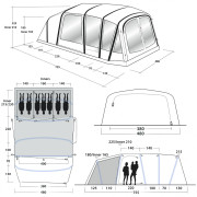 Надуваема палатка Outwell Jacksondale 7PA