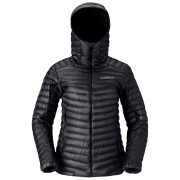 Дамско пухено яке Norrona trollveggen down800 super light Hood черен Caviar Black