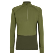 Функционална мъжка тениска Icebreaker Men Mer 200 ZoneKnit LS Half Zip тъмно зелен Dkloden/Spha/Cb