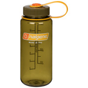 Бутилка Nalgene Wide Mouth 0,5l зелен/оранжев Olive