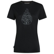 Дамска тениска Icebreaker Women Merino 150 Tech Lite SS Tee Hike Path черен Black