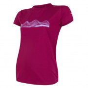 Дамска функционална тениска Sensor Coolmax Fresh PT Mountains лилав Lilla