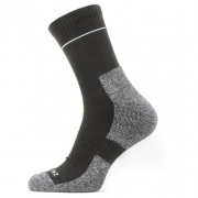 Водоустойчиви чорапи SealSkinz Morston черен/сив