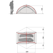 Ултралека палатка за 2 души Vaude Ultralight Space 2P