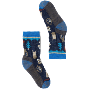 Детски чорапи Smartwool Kids' Hike Light Cushion Critter Cache C тъмно син Deep Navy