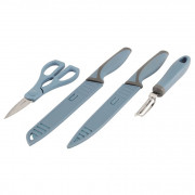 Комплект ножове Outwell Chena Knife Set Peeler Scissor син/сив