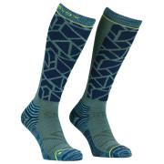 Мъжки 3/4 чорапи Ortovox Ski Tour Comp Long Socks M син deep ocean