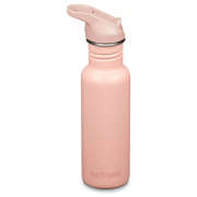 Бутилка от неръждаема стомана Klean Kanteen Classic Narrow 18oz (w/Flip Seal Sport) розов Peach Parfait