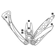 Мултуфункционален инструмент Leatherman Skeletool CX Stainless