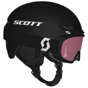 Комплект  каска и очила Scott Keeper 2 + Witty Jr черно/розово stealth black