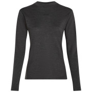 Дамска функционална блуза Icebreaker Women 200 MerinoFine™ Ace LS Mock Neck тъмно сив Jet Hthr-011