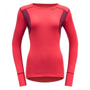 Дамска тениска Devold Hiking Woman Shirt   сьомга Poppy/Beetroot