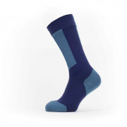 Водоустойчиви чорапи SealSkinz Runton син/светлосин