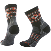 Дамски чорапи Smartwool W Hike Light Cushion Retro Floral черен/оранжев CHARCOAL