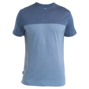 Функционална мъжка тениска  Icebreaker Men Merino 125 Cool-Lite™ Sphere III SS Tee Colour Block син Kyanite/Dawn/Cb