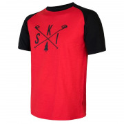 Мъжка тениска Sensor Merino Active Pt Ski черен/червен