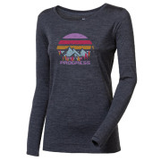 Дамска функционална блуза Progress Hela "Landscape" сив šedý melír