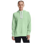 Дамски суичър Under Armour Rival Fleece HB Hoodie светло зелен AquaFoam//White