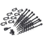 Комплект колчета Bo-Camp Screw pegs set 8 pcs тъмно сив Grey