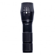 Акумулаторен фенер Solight LED Rechargeable Torch черен LED Rechargeable Torch